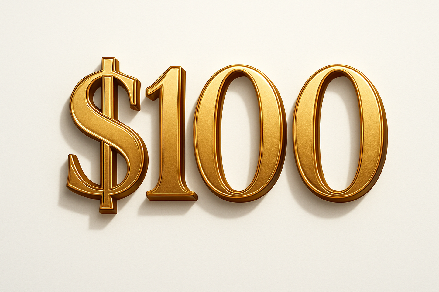 $100 number